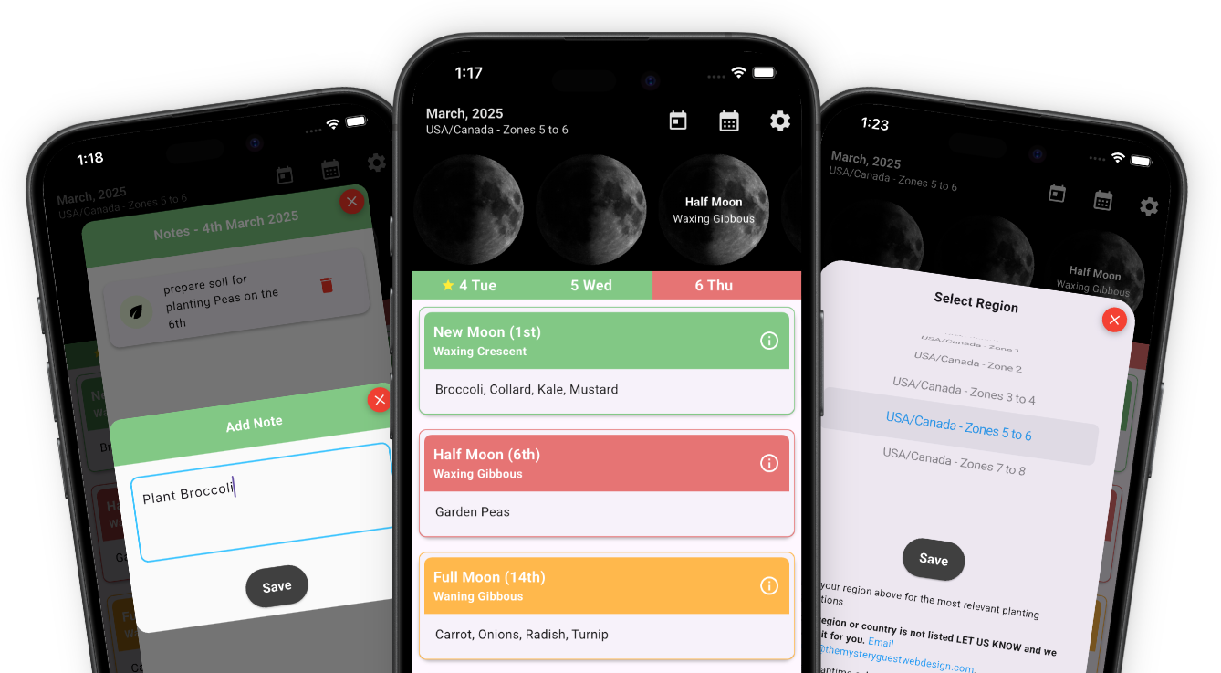 App screenshots